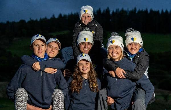 The Ukrainian national golf team have been reunited in Scotland for the first time since leaving their home nation.