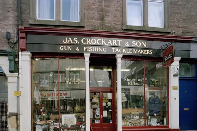 Jas Crockart in Blairgowrie. The arrival of pane glass in the mid 1800s transformed the look of Scotland's shops. PIC: Contributed.