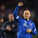 Sunderland manager Alex Neil celebrates victory at the end of the Sky Bet League One Play-Off Semi Final 2nd Leg match between Sheffield Wednesday and Sunderland.(Photo by Michael Regan/Getty Images)