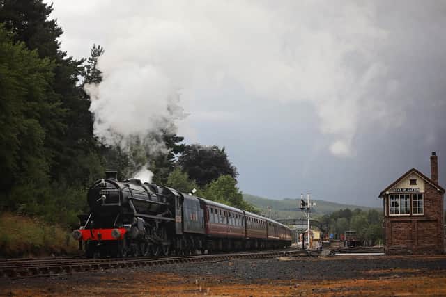 The LMS 5025 locomotive back on the Strathspey Railway this week (Picture: Vanilla Moon Photography)