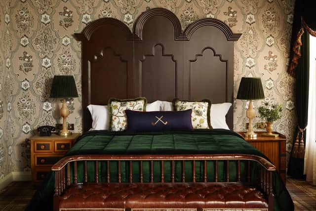 One of Rusacks' 120 bedrooms, which are decorated with a bold Scottish modern feel. Pic: Contributed