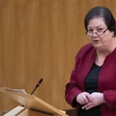 Scottish Labour's Jackie Baillie  (Photo by Jane Barlow / POOL / AFP)