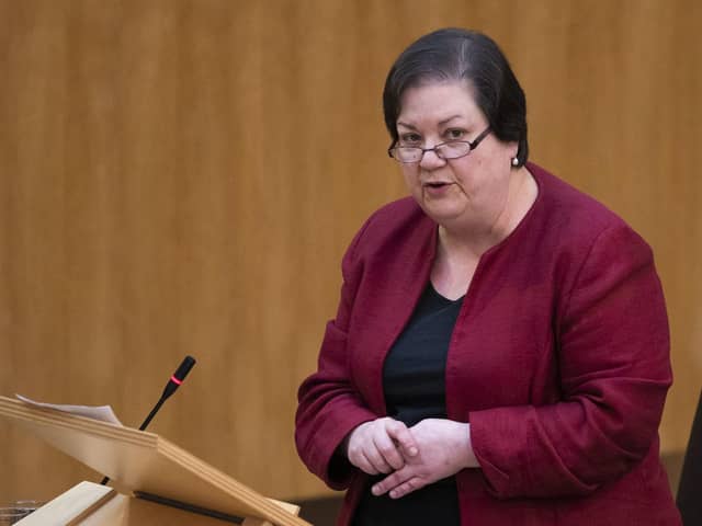 Scottish Labour's Jackie Baillie  (Photo by Jane Barlow / POOL / AFP)