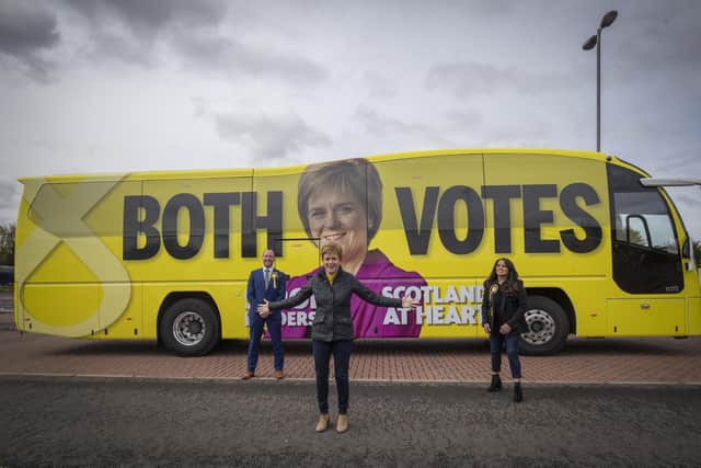 Nicola Sturgeon was at the forefront of the SNP's campaign (Picture: Jane Barlow/PA)