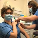 Waiting times for second doses of Covid-19 vaccines in Lanarkshire are being cut from 12 weeks to eight.
