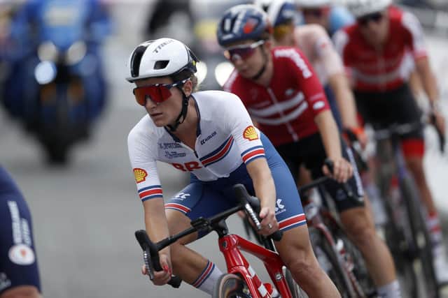 Great Britain’s Lizzie Deignan in action during day eleven of the 2023 UCI Cycling World Championships in Glasgow. Picture: Will Matthews/PA Wire