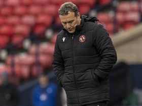 Dundee Utd manager Micky Mellon saw his side lose at Hampden. (Photo by Ross Parker / SNS Group)
