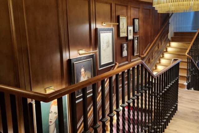 Staircase to Common Club Restaurant