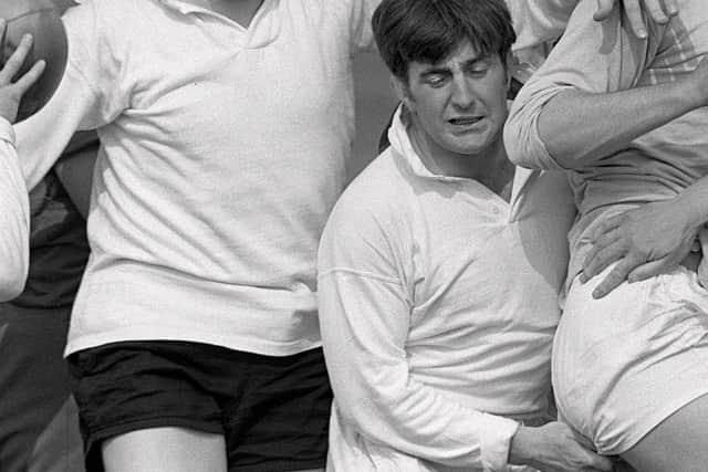 With Gordon Brown at a '71 Lions training session