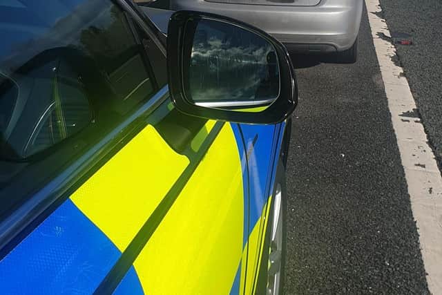 Officers stopped the car on the M6 at Penrith yesterday morning when the driver and passengers were returning from London to Glasgow after attending the family gathering.