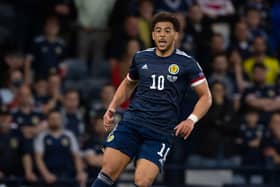 Che Adams is set to miss Scotland's clash with the Faroe Islands. (Photo by Craig Foy / SNS Group)