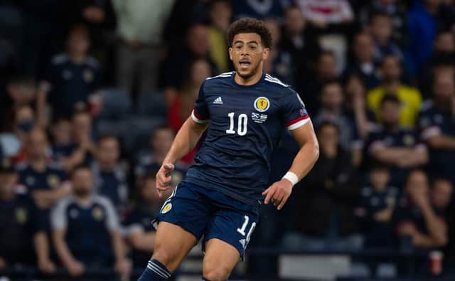 Che Adams is set to miss Scotland's clash with the Faroe Islands. (Photo by Craig Foy / SNS Group)