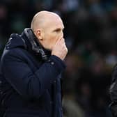 Rangers manager Philippe Clement watches on as his team lost to Celtic.