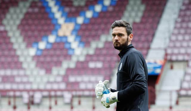 Craig Gordon is back in training with Hearts after a serious injury.