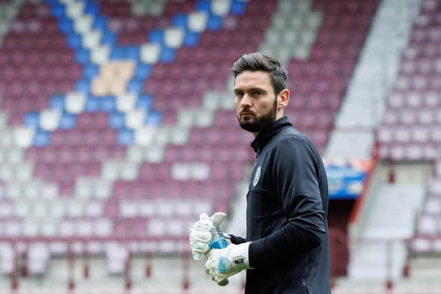 Craig Gordon is back in training with Hearts after a serious injury.