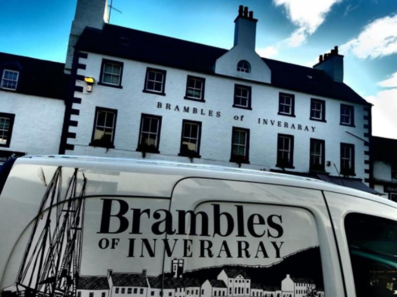 Situated in the town of Inveraray, on the banks of beautiful Loch Fyne, Brambles boasts luxurious rooms alongside its bistro and bakery. It's only 10 minutes walk away from Inveraray Castle, which featured in TV's Downton Abbey.