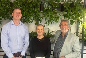 L-R Jamie Sword, Alison Welsh and James Boyd