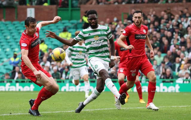 Odsonne Edouard in action against St Mirren in the cinch Premiership at the weekend. Picture: SNS