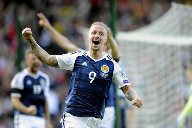 2018 FIFA World Cup Russia Qualifier. Scotland v England. Second goal for Scotland, Leigh Griffiths 9 direct from a freekick.