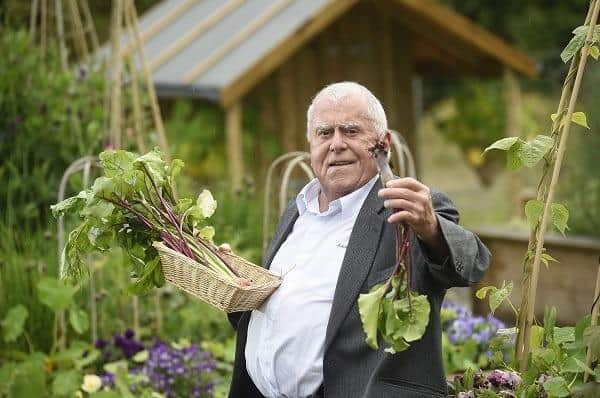 Pic Greg Macvean - 25/07/2015 - 07971 826 457
Cromlix Hotel near Dunblane.  Pictured is chef Albert Roux in the Kitchen Garden.