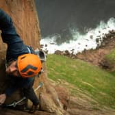 Alex Moore on the ascent of the Long Hope
Pic: Ryan Balharry