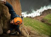 Alex Moore on the ascent of the Long Hope
Pic: Ryan Balharry
