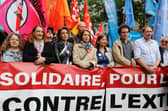A protest against the National Rally party in France, where attempts are being made to form a united front against the far-right (Picture: Laure Boyer/Hans Lucas/AFP via Getty Images)