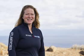 Leanne Maiden, 42, from Bearsden, East Dunbartonshire, who hopes to be the first South African woman to row across the Atlantic Ocean solo. Photo: World's Toughest Row/PA Wire
