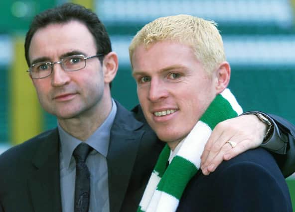 The experiences of Martin O'Neill (left) at Leicester inspire Neil Lennon he can shoulder the pressures resulting from Celtic current predicament. (Photo by SNS Group/Alan Harvey)