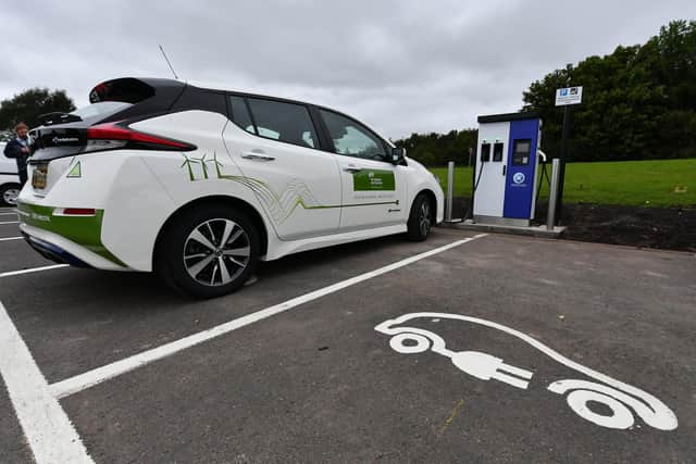 Figures obtained under a freedom of information request have revealed that electric car charging point faults this year across Scotland already exceed those for the whole of 2020. Pic: John Devlin.