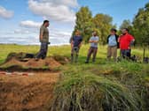 Scottish veterans on a recent excavation at the Barry Buddon rifle range in Angus.