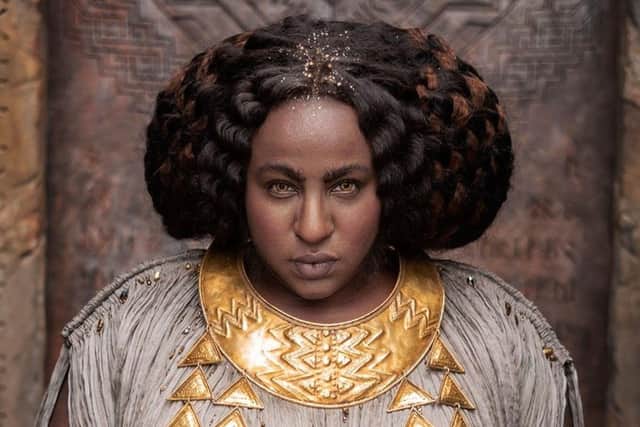 Sophia Nomvete as Princess Disa in The Lord of the Rings: The Rings of Power. Picture: Amazon Prime Video