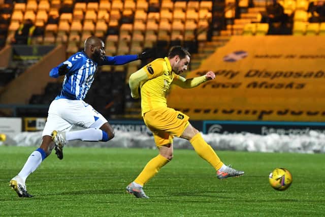 Scott Pittman scored for Livingston against Kilmarnock.