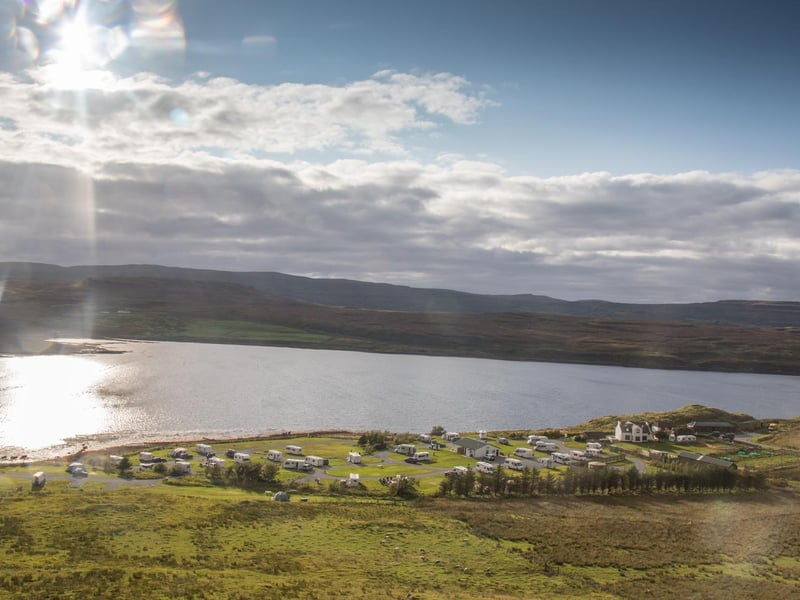 Set on a working croft on one of Scotland's most beautiful and varied islands, the Skye Camping and Caravanning Club Site is perfectly positioned on the banks of Loch Greshornish.