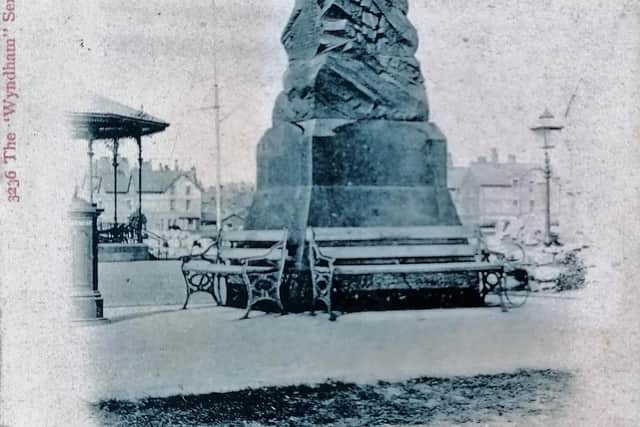 A postcard of the St Anne's Lifeboat Monument