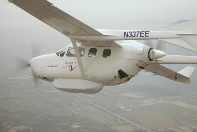 Ampaire will test electric power using a Cessna 337 in Orkney this summer. Picture: Ampaire