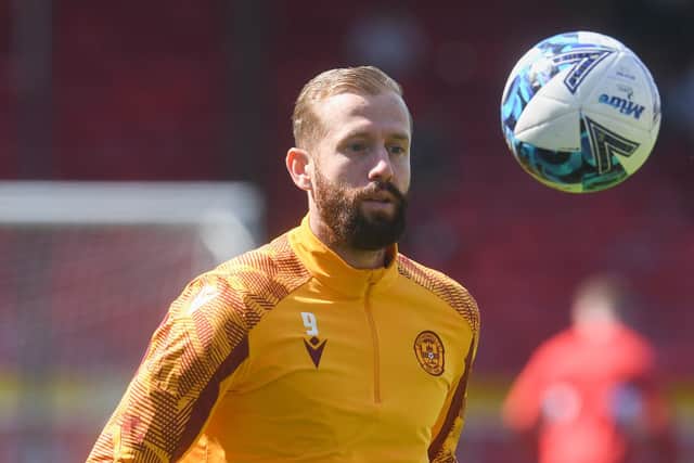 Kevin van Veen has been excellent for Motherwell against Aberdeen. (Photo by Craig Foy / SNS Group)