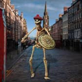 The skeletons from Jason and the Argonauts have turned into tourists on The Royal Mile (Picture: National Galleries of Scotland)