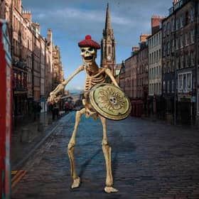 The skeletons from Jason and the Argonauts have turned into tourists on The Royal Mile (Picture: National Galleries of Scotland)