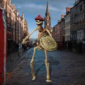 The skeletons from Jason and the Argonauts have turned into tourists on The Royal Mile (Picture: National Galleries of Scotland)