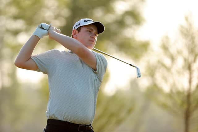 Bob MacIntyre of Scotland plays his shot from the third tee during the first round of the Zurich Classic of New Orleans at TPC Louisiana. Picture: Sarah Stier/Getty Images.
