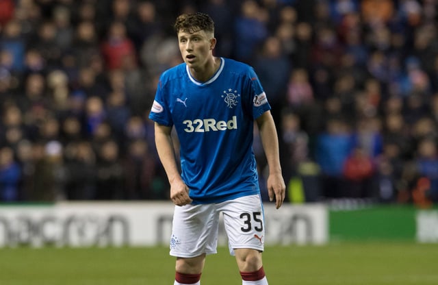 Rangers midfielder Jamie Barjonas in action against Hibs in December 2017. Picture: SNS