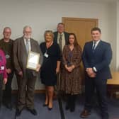 Stuart Pratt was presented with his award at the Buchan Area Committee meeting last week.