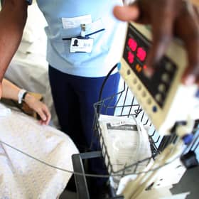 With the NHS under severe pressure, employers could help by improving their occupational health services and doing more to prevent accidents and injuries (Picture: Christopher Furlong/Getty Images)