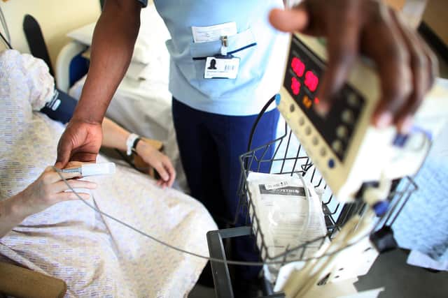 With the NHS under severe pressure, employers could help by improving their occupational health services and doing more to prevent accidents and injuries (Picture: Christopher Furlong/Getty Images)