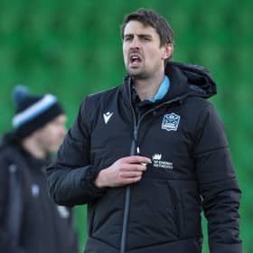 Assistant coach Pete Murchie during a Glasgow Warriors training session at Scotstoun. Picture: Ross MacDonald/SNS