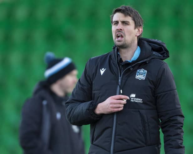 Assistant coach Pete Murchie during a Glasgow Warriors training session at Scotstoun. Picture: Ross MacDonald/SNS