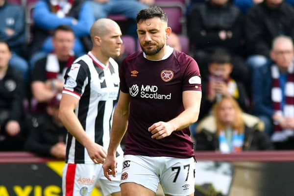 Hearts' Robert Snodgrass is not expected to play for the club again.