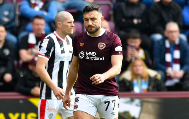 Hearts' Robert Snodgrass is not expected to play for the club again.