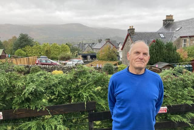 Charlie Grant, chair of the Killin Highland Games who arranged for £2,000 from the event to go to English language resources for Ukrainians in the village. PIC. Contributed.